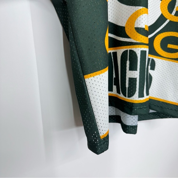 Vintage Wilson Green Bay Packers Cropped Practice Jersey Women’s Size XL - Picture 4 of 16
